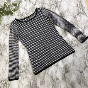 Express Black and White Women’s Top Size Small